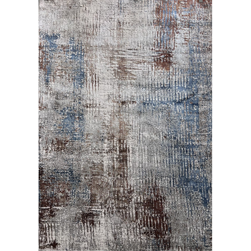 Leyli Performance Abstract Indoor Rug, Rectangle 5'2" x 8'