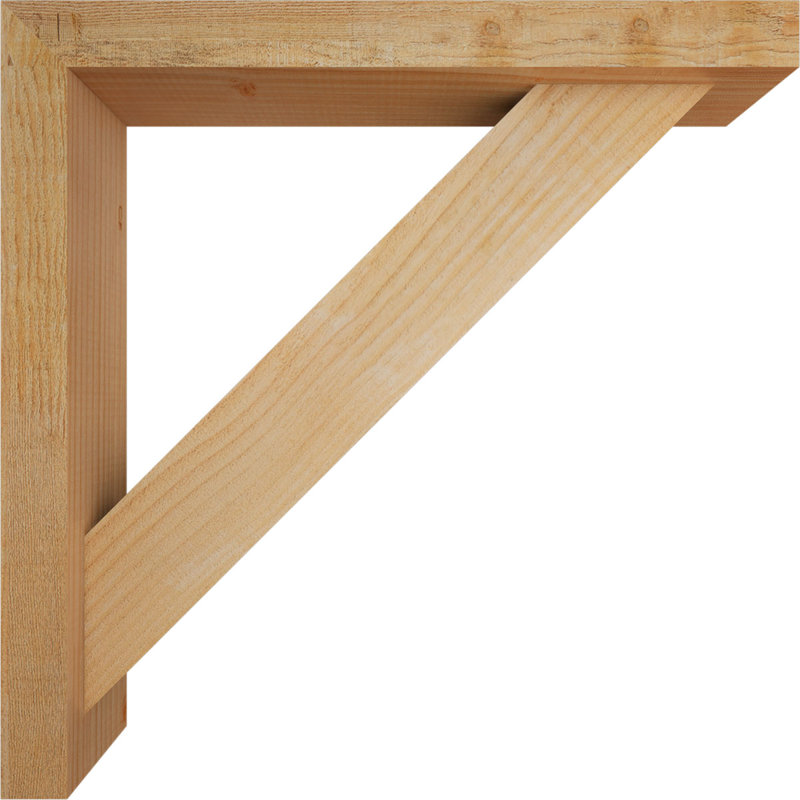 Support de bloc traditionnel avec entretoise décalée, 24 x 24, Sapin Douglas de l 4 po (scié brut)