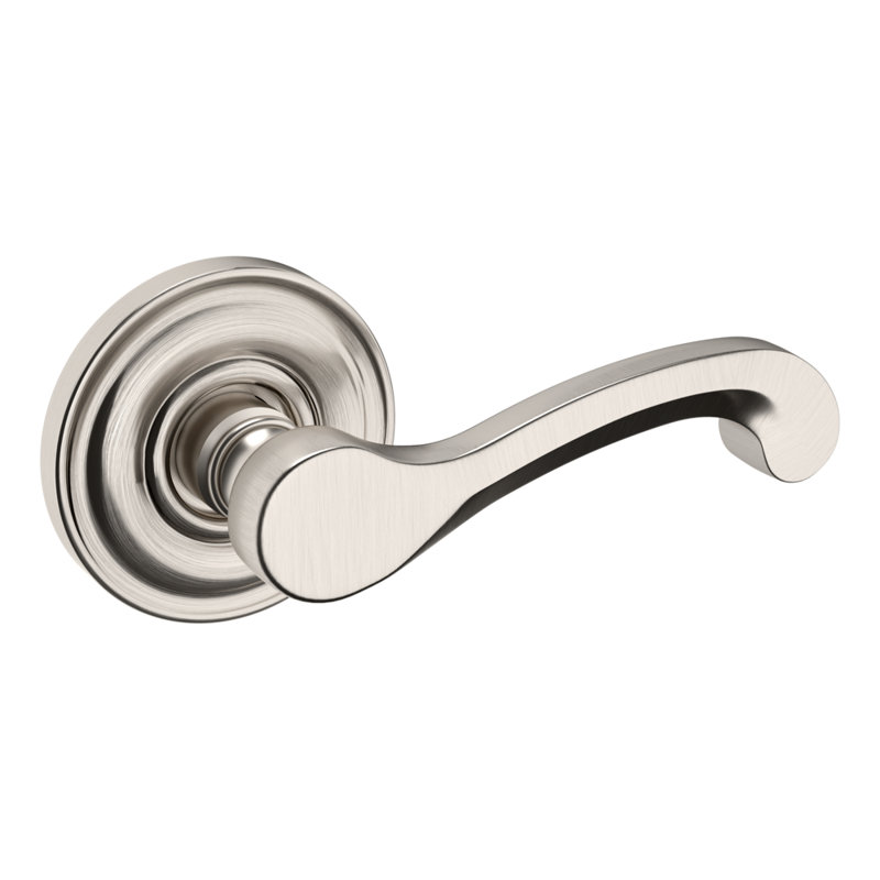 2.625 H X 5.3125 W X 2.6 Lifetime (PVD) Satin Nickel Door Lever, Passage