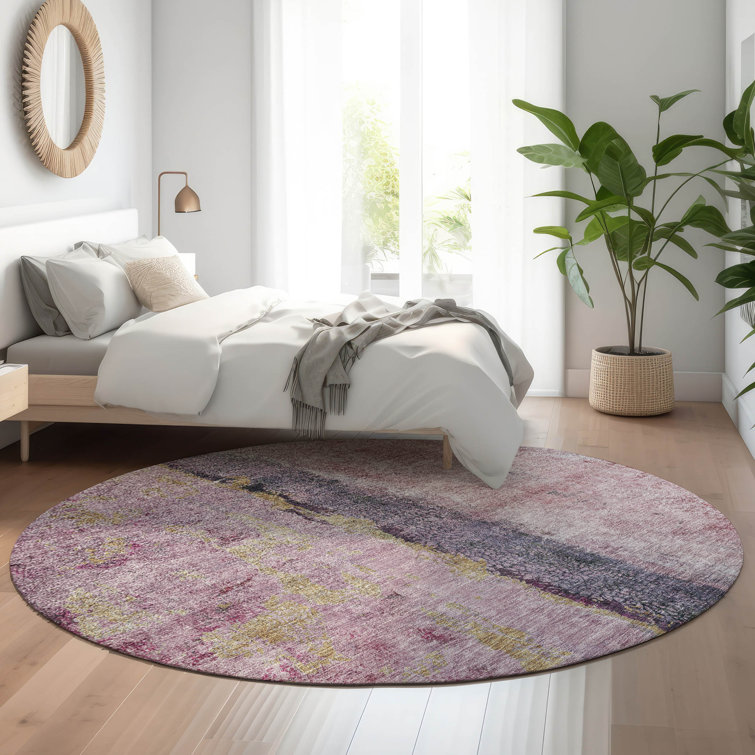 Premium Machine Washable Cerrito AMF605 Blush Rug