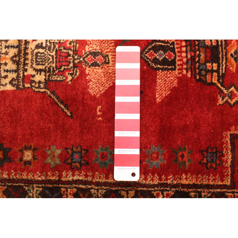 Tapis rouge Teimani 2 pi 9 po x 4 pi 0 po