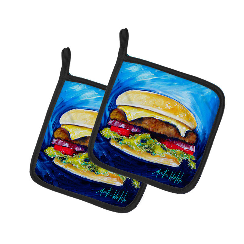 Caroline's Treasures Martin Welch New Artwork Polyester Potholder Set