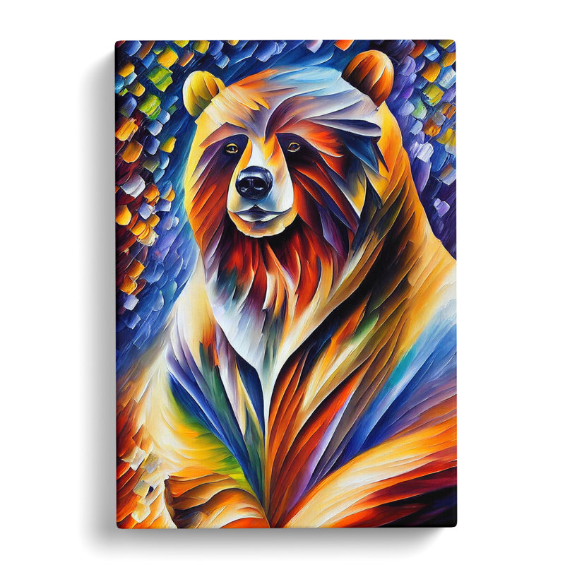 Portrait Of A Bear No.3 - Wrapped Canvas, 76cm H x 50cm W x 3cm D