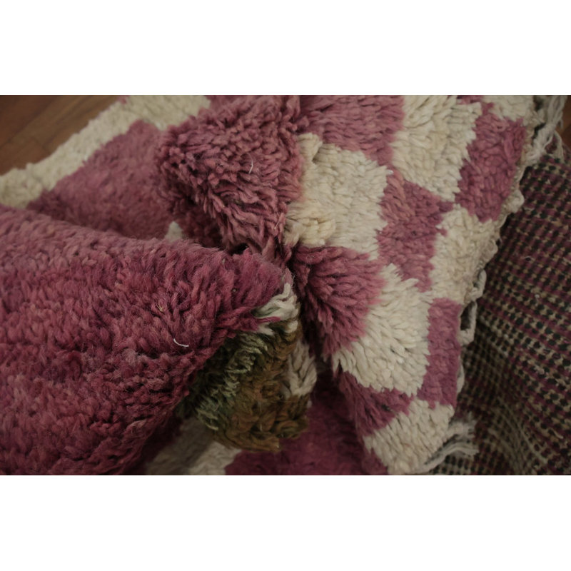 Tapis marocain en peluche à motifs éclatants 6 x 10