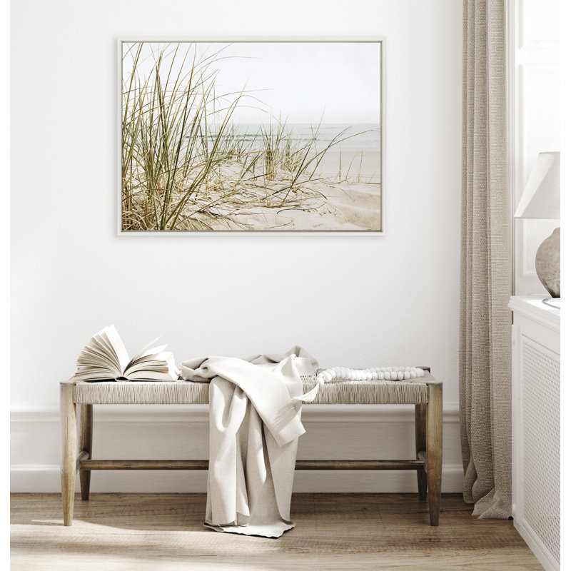 Calming Beach Grass by The Creative Bunch Studio Framed Canvas Wall Art Print