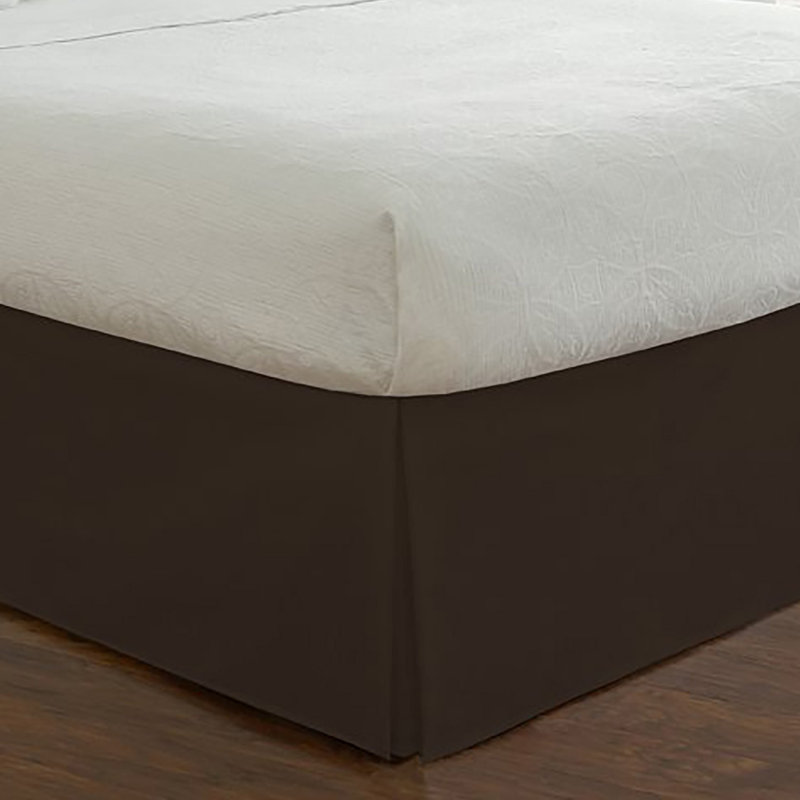 Fresh Ideas Tailored Bed Skirt, 14" Drop Length, Twin, Purple