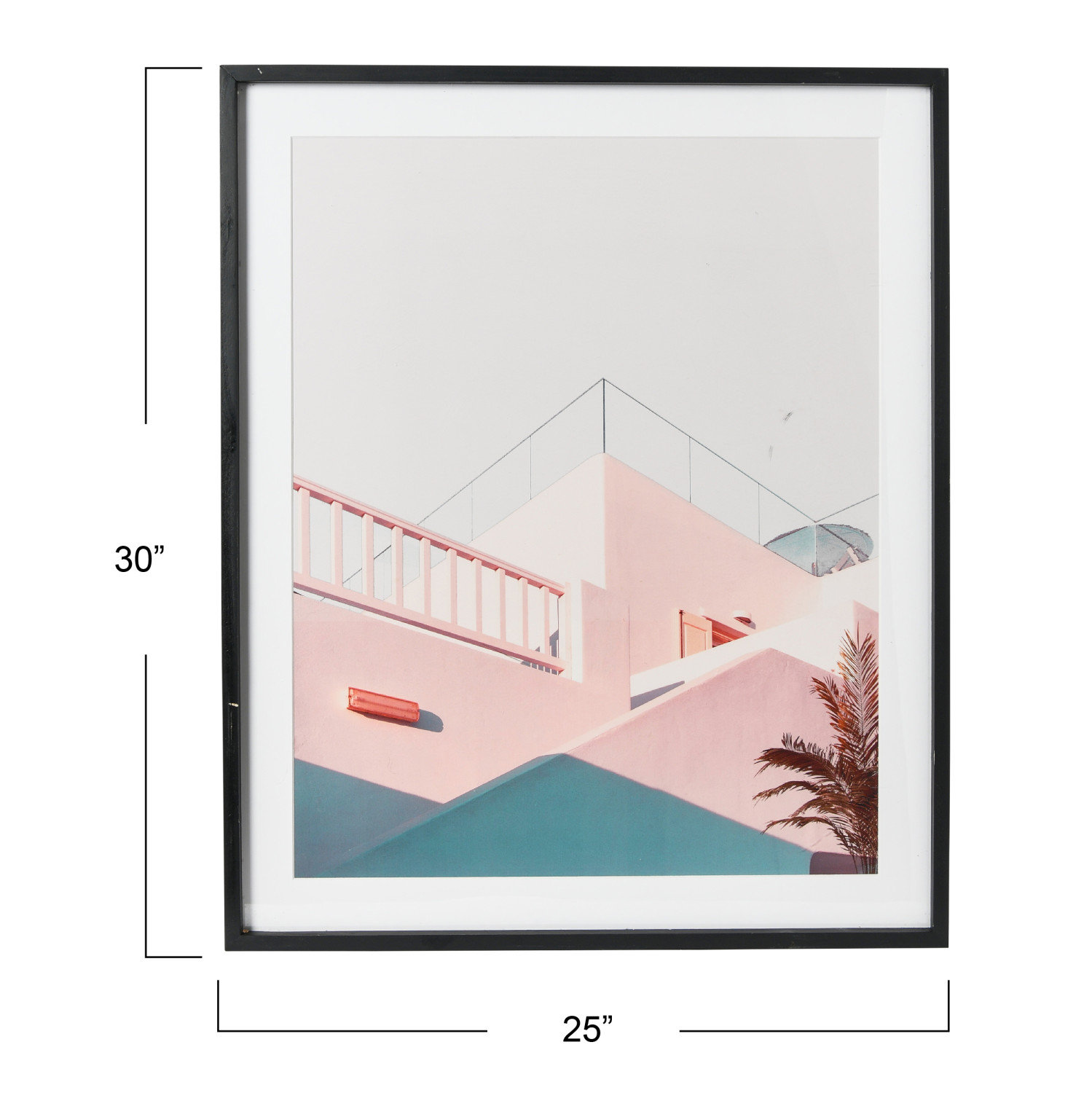 Pastel Beach House Framed Print