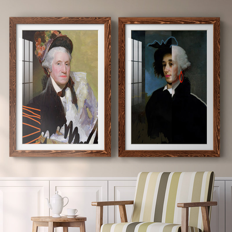 «Cheeky Master Founding», reproduction encadrée de qualité supérieure - prête à être accrochée, Érable