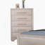 Commode à tiroirs en queue d'aronde anglaise, 1 pièce, finition chêne blanc