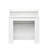 8-Seat Extendable Rectangular Dining Table, Crisp White Melamine-Finished MDF, Modern Storage Design