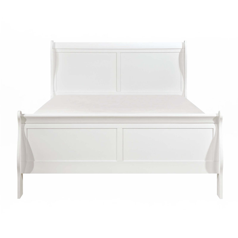 Cadre de lit (seulement lit), Blanc, Grand