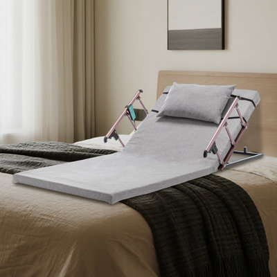 Dossier de lit réglable électrique, capacité de poids de 300 lb, système de levage amélioré de 4 à 68 ° avec rails de sécurité pliables, télécommande, pour personnes âgées, grossesse, patients, Handicap, soins hospitaliers à domicile