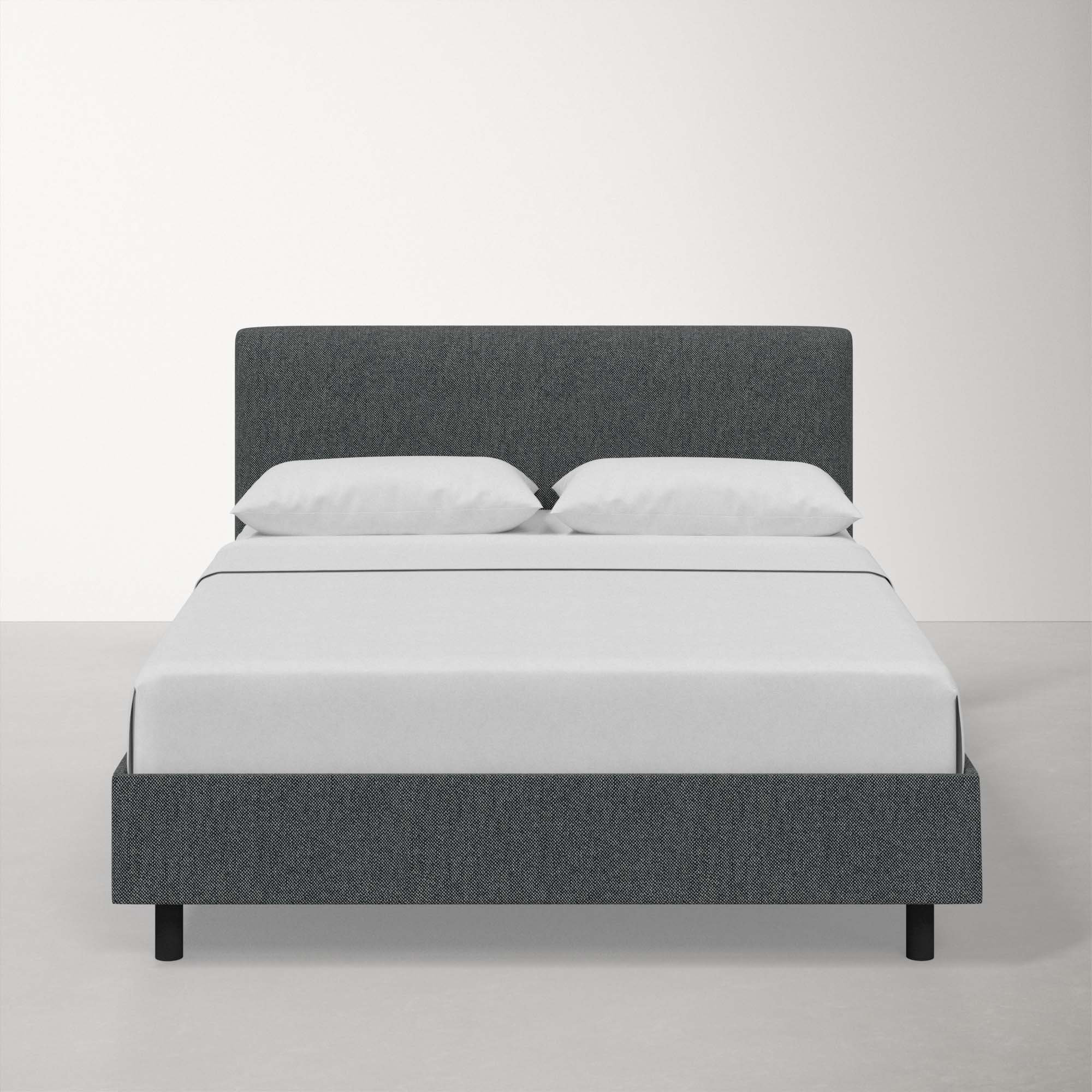Adrien Upholstered Bed, Milsap Navy Sustain Tweed, Full