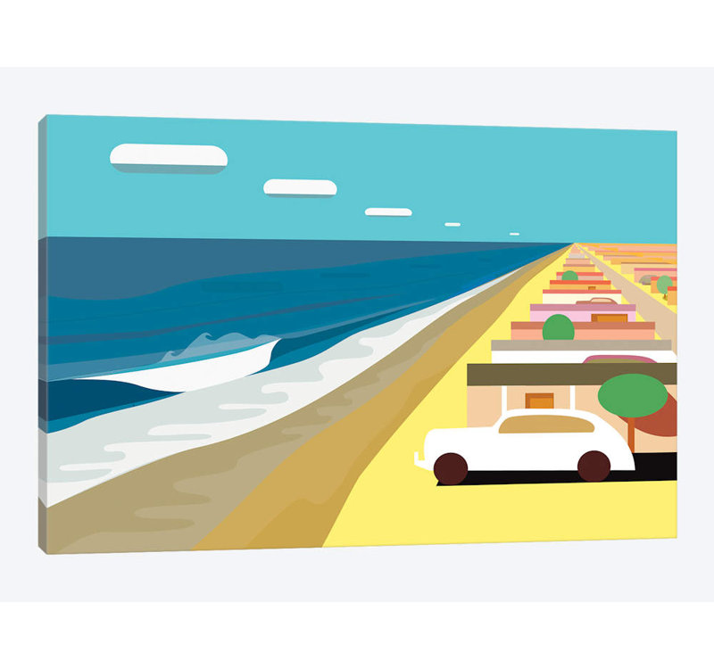 « fêtes camp », reproduction sur toile, H 8 po x l 12 po x P 0,75 po, Toile tendue, Pas de tapis