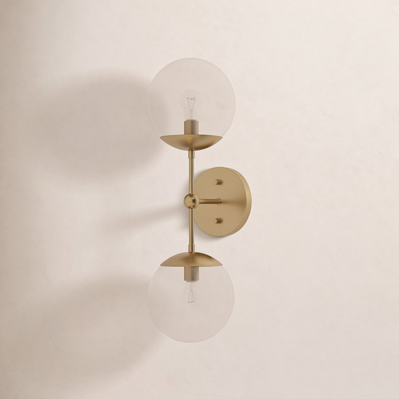 Barnhill 2-Light Armed Sconce, Brushed Bronze