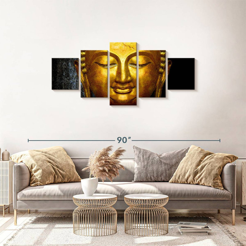 'Large Buddha Face, 30" H x 68" W