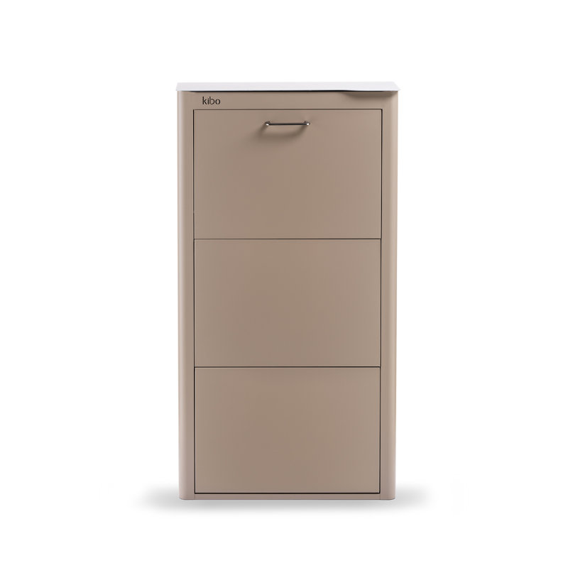 9 Pair Shoe Storage Cabinet, Brown