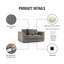 2 Seater Corduroy Sofa-1382721919
