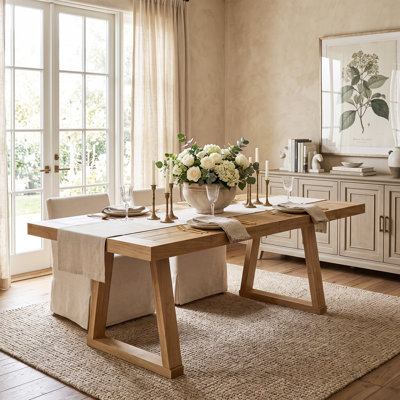 Solid Wood Extendable Dining Table