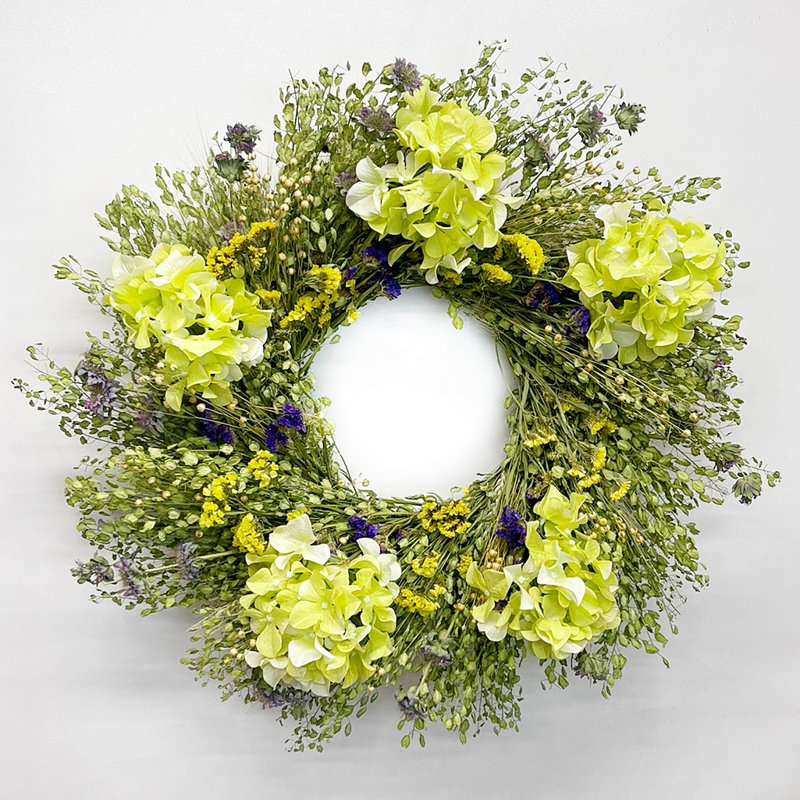 Handcrafted Dried Wreath, 30" H x 30" W x 5" D