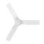 44"  DC Motor 3 - Blade LED Flush Mount Ceiling Fan with Remote Control and Light Kit Included-999325596