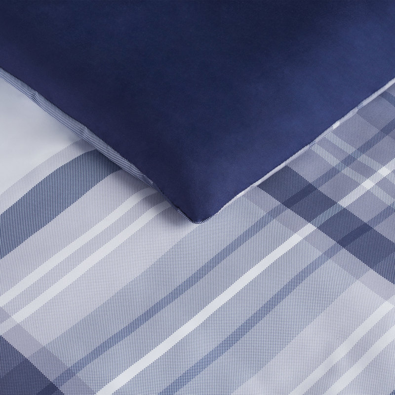 Serta Serta Simply Clean Alex Buffalo Checkered Antimicrobial Comforter Set