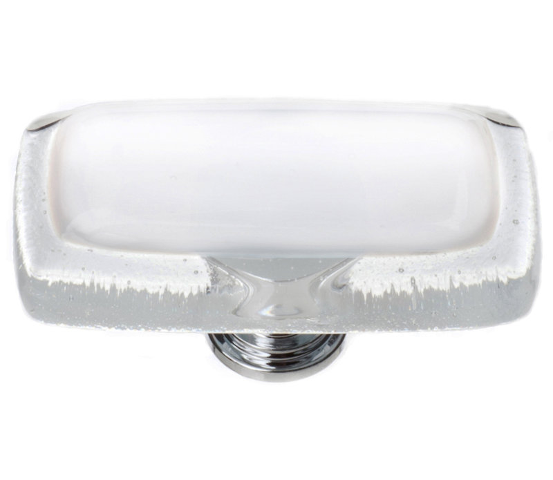 Reflective Rectangular Knob, Oil Rubbed Bronze, White