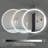 Airalyn Led Round Anti-Fog Bathroom Mirror with Adjustable Lighting: Perfect for Your Bedroom Vanity-50774112