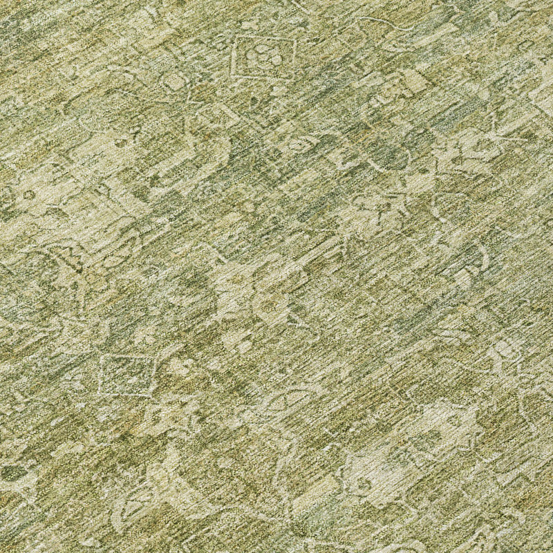 Tapis ikat intérieur / extérieur lavable à la machine Chantille ACN2324, Rond 8 pi