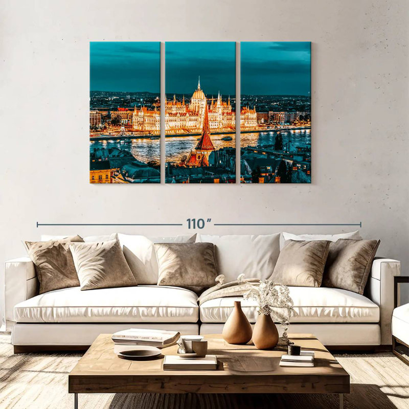Nicci Hungarian Parliament Lights, 48" H x 74" W