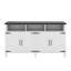 Buffet moderne à 4 portes avec tablettes réglables et armoire de rangement semi-ouverte-59323991