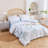 Ensemble d'édredon 3 pièces bleu / vert 100% coton-927207450