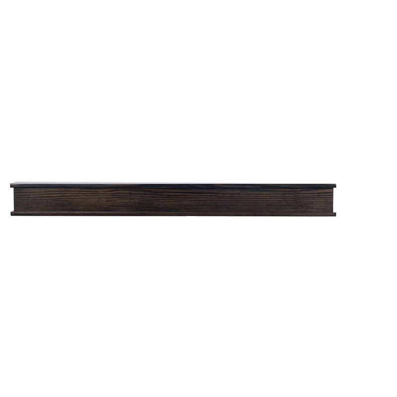 Floating Wood Fireplace Mantel Shelf - 100% Hardwood Oak Shelf For Hanging Above Fireplaces, Coffee Bean, 72"