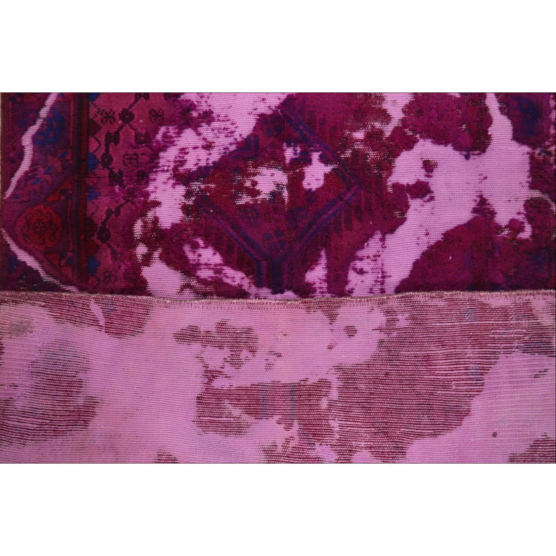 One-of-a-Kind 2'10" X 4'10" New Age Wool Area Rug in Pink