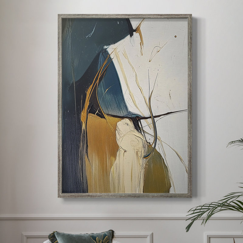 Série ABSTRACT DCxxvii, reproduction encadrée - bois massif, H 30 po x l 24 po