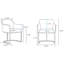 Fauteuil en cuir taupe Serena-145895207