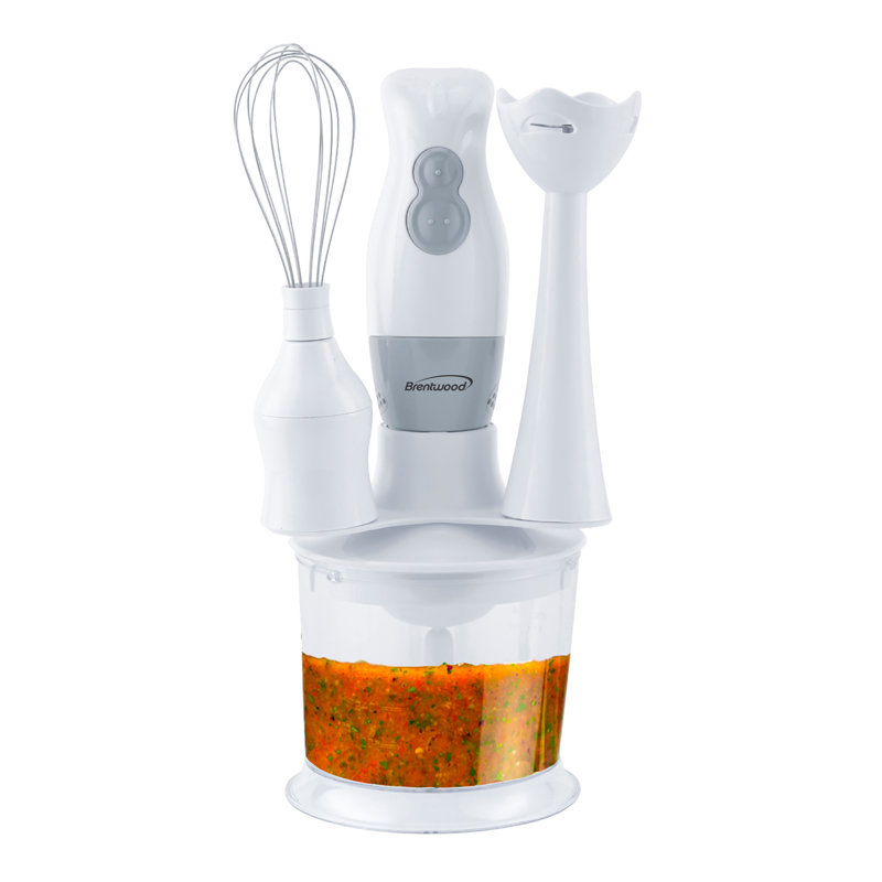 Brentwood 2 Speed Hand Immersion Blender, White