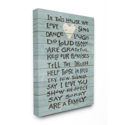 «In This House We Love», art textuel