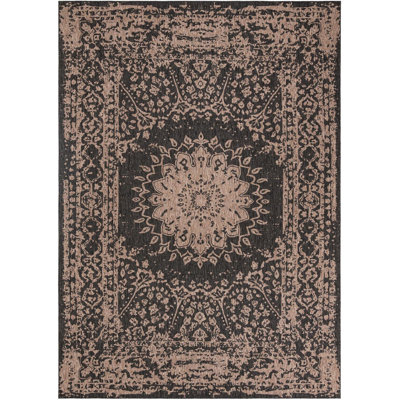 Contemporary Hintz Runner Rug Black Colour