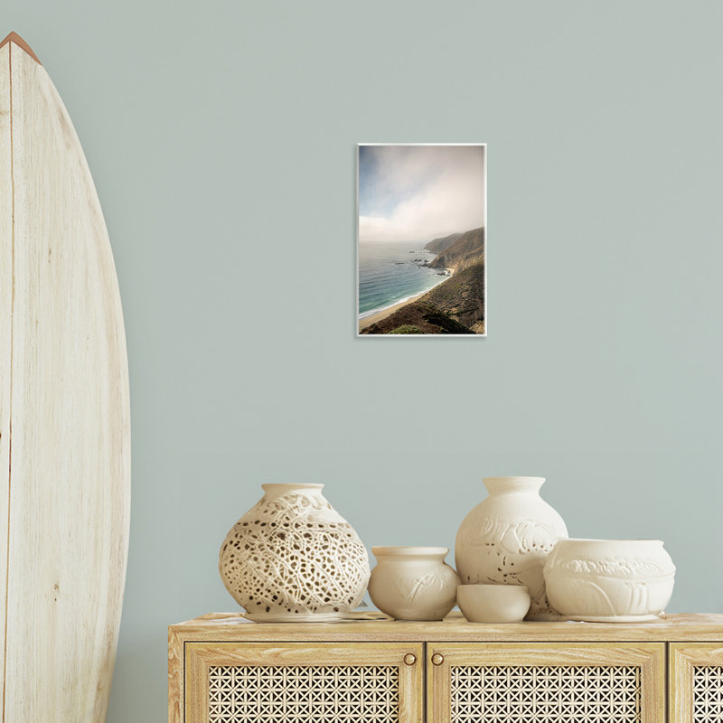  Art mural, "Wild Beach Coast" par Crystal Lynn Collins, H 15 po x l 10 po