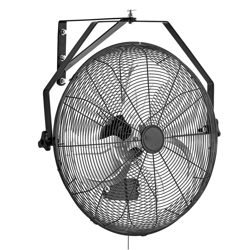 20 Inch Industrial Wall Mount Fan 3 Speed 4650 CFM For Garage Workshop, H 24,2 po x l 24,2 po x P 16 po