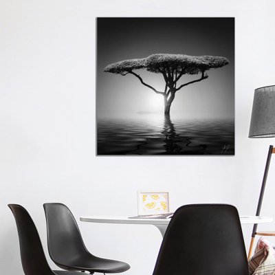 Mushroom Tree 1 Piece Wrapped Canvas Wall Art