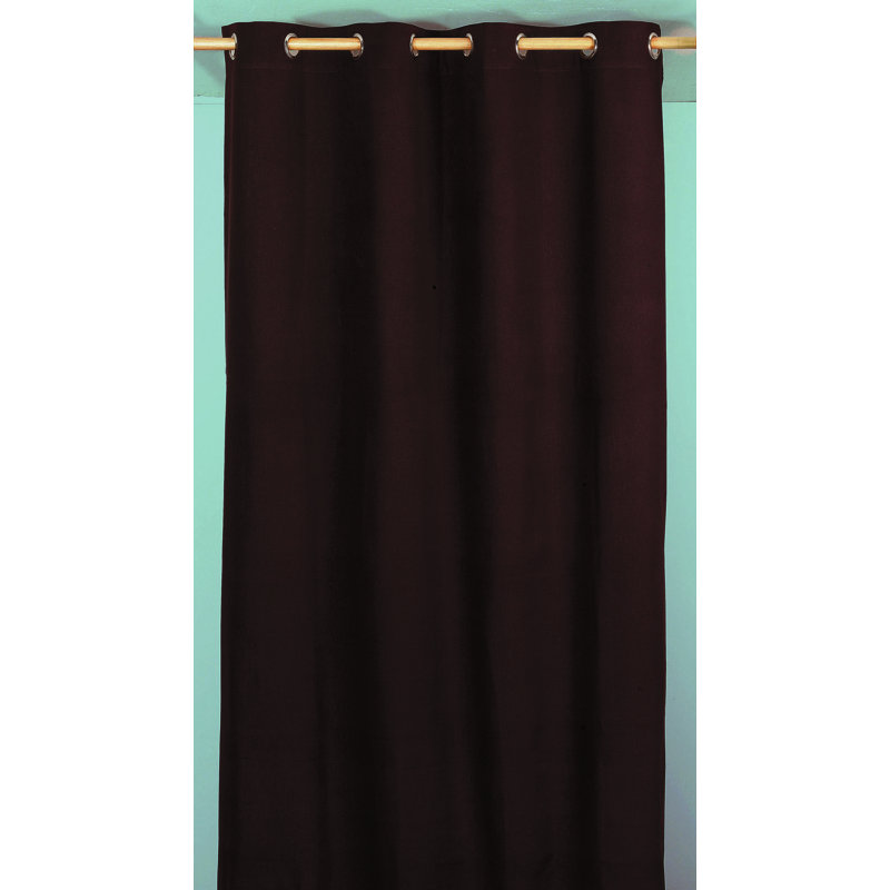 Oldbury Naite Cotton Room Darkening Curtain Single Panel, Orange