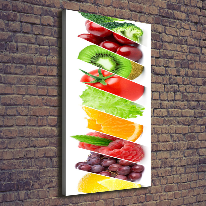 Vegetables And Fruits - Wrapped Canvas Print