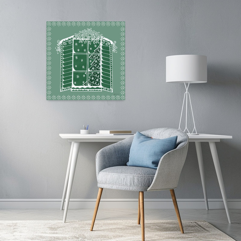 Casse-noisette contemporain avec art de Noël, H 24 po x l 24 po