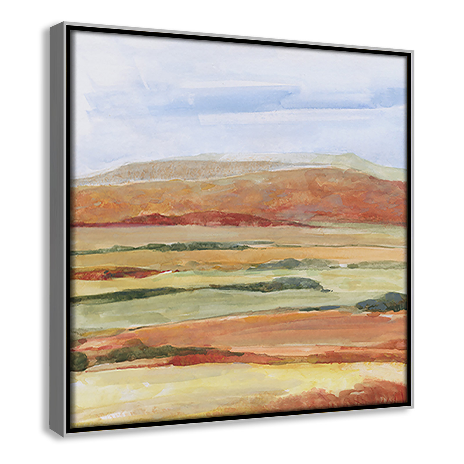 Damali "Sedona Magic" Print by Sally Swatland, 13.5" H x 13.5" W x 2" D, Silver