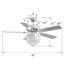 Friend Ceiling Fan with Light Kit