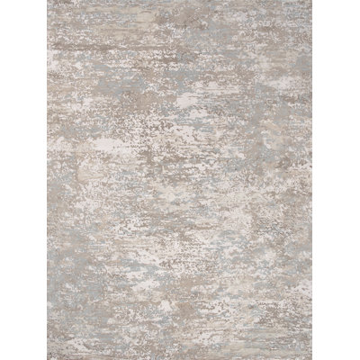 Contemporary Hand Knotted Abstract Area Rug