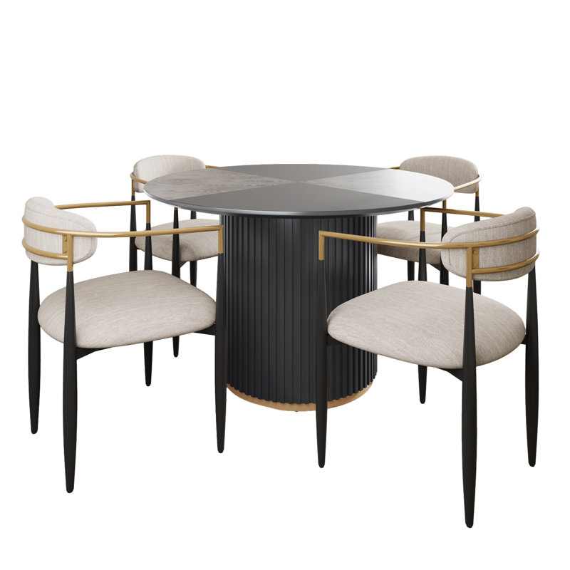 Ensemble repas Rodrigo, Beige