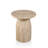 Fulcher Stone-Like 17"W Pedestal End Table with Travertine Effect-2069962508